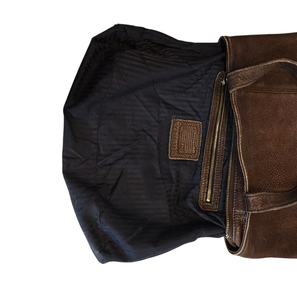 Vintage Coach Bag F5B-4942 Sonoma Tote Nubuck Leather Bag Brown - Picture 9 of 12